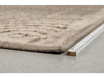 2dekans | Dutchbone Dots Carpet Vloerkleed - Bruin - 170x240, Ophalen of Verzenden, Zo goed als nieuw, Beige