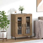 vidaXL Dressoir Artisan Eiken 69,5 x 34 x 90 cm Bewerkt hout, Huis en Inrichting, Verzenden, Nieuw, Overige houtsoorten, Minder dan 50 cm