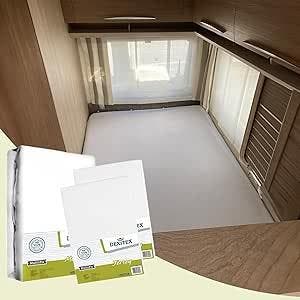 Textielpakket Frans bed - 1 molton met 2 hoeslakens - links, Eenpersoons, Verzenden, Nieuw, Wit