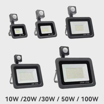 Waterdichte LED Floodlight met PIR Bewegingssensor - 10W tot, Verzenden, Nieuw
