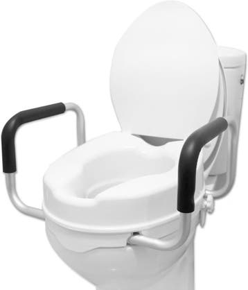 Toiletverhoger 10cm met armleuningen | Retourdeal 58% KOR..., Ophalen of Verzenden, Gebruikt