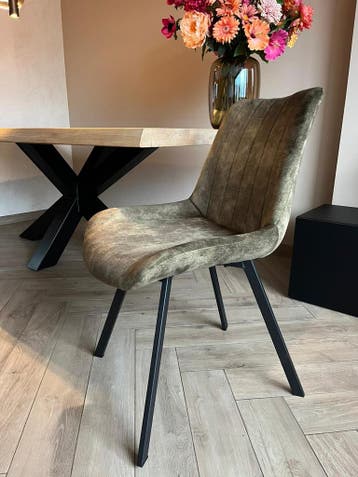2dekans | Meubel31 Riva Eetkamerstoelen – Duopack – Luxe, Ophalen of Verzenden, Zo goed als nieuw