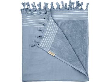 Veiling - 6x Walra Hamamdoek XXL - 200x200cm - Blauw