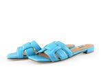 Bibi Lou Slippers in maat 38 Blauw, Kleding | Dames, Schoenen, Slippers, Bibi Lou, Zo goed als nieuw, Verzenden