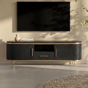 *WOONWINKEL* Tower Living Rivello Tv-meubel Ovaal Met Messin, Verzenden, Nieuw
