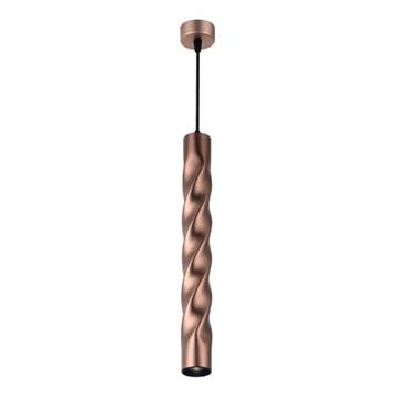 Moderne hanglamp met krul | 30 cm | Rosé Goud | GU10 fitting, Huis en Inrichting, Lampen | Hanglampen, 50 tot 75 cm, Nieuw, Ophalen of Verzenden