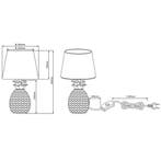 LED Tafellamp - Tafelverlichting - Trion Pinaply - E27, Ophalen of Verzenden, Nieuw