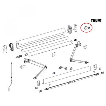 Thule Connection Pieces Tension Rafter 4900, Caravans en Kamperen, Ophalen of Verzenden, Nieuw, Thule