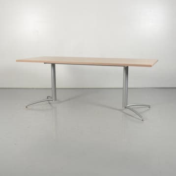 Kantinetafel Solidesk - 200 x 80 cm - Eiken blad, Ophalen of Verzenden, Nieuw in verpakking