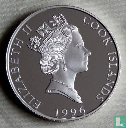 Cookeilanden 5 dollars 1996 (PROOF) Polar bear, Postzegels en Munten, Munten | Oceanië, Losse munt, Goud, Zilver, Verzenden