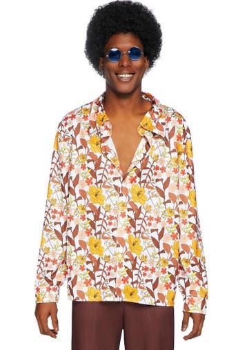 Hippie Blouse Floral Heren, Ophalen of Verzenden, Nieuw