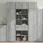 vidaXL Opbergkast 70x42,5x225 cm bewerkt hout grijs sonoma, Minder dan 50 cm, Nieuw, Overige houtsoorten, 50 tot 75 cm