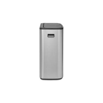 Brabantia Bo Touch Bin 2x30 ltr - Mat RVS FPP, Huis en Inrichting, Woonaccessoires | Prullenbakken, Verzenden, Nieuw