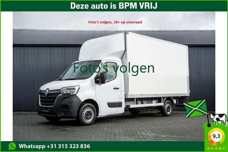 Renault Master L3H2 | Financial Lease voor 629 p/mnd, Auto's, Renault, Lease, Zwart, Handgeschakeld, Overige carrosserieën, Financial lease