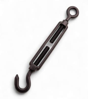 Draadspanner RVS M6 haak en oog  Zwart, Verzenden, Nieuw