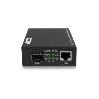 Glasvezel converter | ACT (RJ45, 1000 Mbps), Computers en Software, Pc- en Netwerkkabels, Nieuw, Verzenden