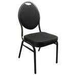Stapelbare Congres Stoelen Zwart | 4 Stuks, Verzenden, Nieuw in verpakking
