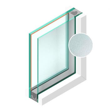 Dubbel glas Figuur HR++ Crepi blank 4mm - sp - #33.1, Doe-het-zelf en Verbouw, Glas en Ramen, Ophalen of Verzenden, Nieuw