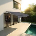 Zonnescherm Ornella mit wandhouder - 250 x 200 cm, donkergri, Verzenden, Nieuw