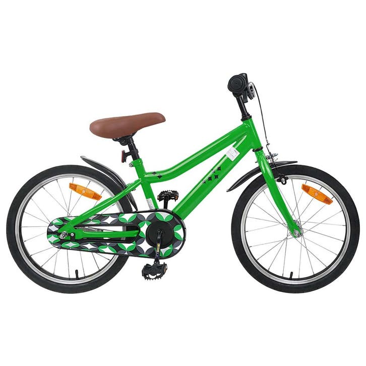 vidaXL Kinderfiets 18 Inch voor 5-7 jaar Groen, Fietsen en Brommers, Fietsen | Racefietsen, Nieuw, Verzenden