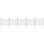 vidaXL Schuttingset hol gebogen 77,5x64 cm groen, Verzenden, Nieuw, IJzer, Minder dan 1 meter