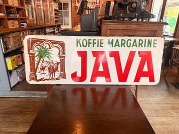 Emaillerie Koekelberg - JAVA – Koffie Margarine – Grote, Antiek en Kunst