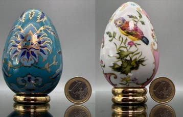 Fabergé ei - Treasury of Eggs met vergulding - House of -