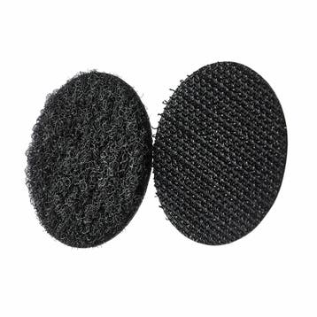 33mm - Zwarte Zelfklevende Klittenband Stippen - type K-...