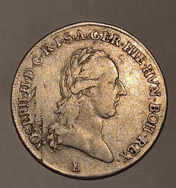 Oostenrijk-Nederland. Joseph II. 1/4 Kronenthaler (1/4