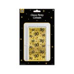 Classy Party Curtain 90 jaar, Verzenden, Nieuw, Versiering, Verjaardag