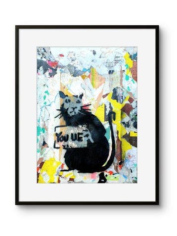 lasveguix (1986) - Banksy Rat - You Lie - 40x30cm