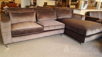 Loungebank Indijk - loungebanken - Beige, Huis en Inrichting, Banken | Bankstellen, Nieuw, Stof