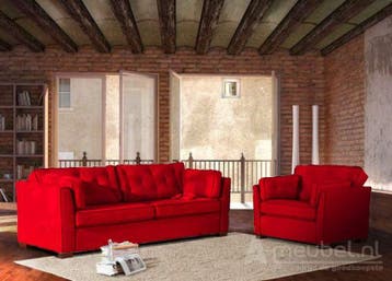 Bankstel Dordrecht - rechte banken - Rood, Nieuw, Stof