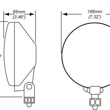 Hella 700FF H3 12V/55W Halogen Driving Lamp Kit, Auto-onderdelen, Ophalen of Verzenden, Nieuw