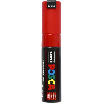 Posca Marker, afm PC-8K, lijndikte 8 mm, breed, rood, 1 stuk, Nieuw