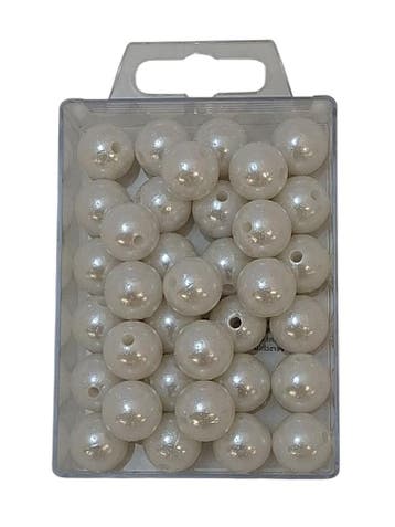 Parels Rijgparels WM 28 Wit 14 mm, Ophalen of Verzenden, Nieuw