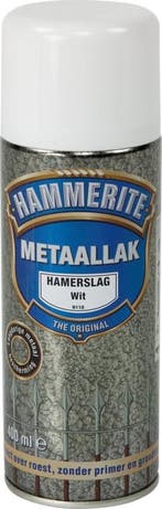 Hammerite Hamerslag Wit H110 Spuitbus 400 ml, Ophalen of Verzenden, Nieuw