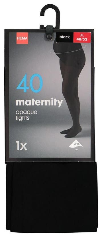 HEMA Zwangerschapspanty 40denier zwart, Verzenden, Nieuw, Zwart