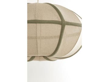 Light & Living MIRELYS - Hanglamp - Textiel - Bruin -, Huis en Inrichting, Verzenden, Nieuw