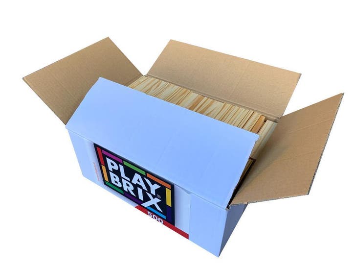 PlayBrix bouwplankjes 500 st in een doos. Goedkoopste van NL, Kinderen en Baby's, Speelgoed | Houten speelgoed, Overige typen