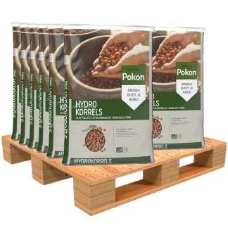 Hydrokorrels pallet | 660 L | Pokon (Natuurlijk), Verzenden