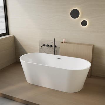 BWS Vrijstaand Ligbad | BWS Rondo | Acryl | 180x80x60cm |, Doe-het-zelf en Verbouw, Sanitair, Ophalen of Verzenden, Nieuw, Bad