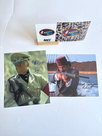 Indiana Jones - Signed by Michael Byrne (RIP) & Kevork, Nieuw