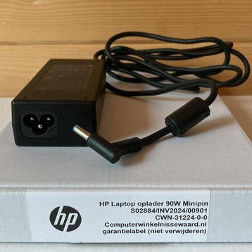 HP 90W original adapter Voeding Oplader (mini pin), Ophalen of Verzenden, Nieuw
