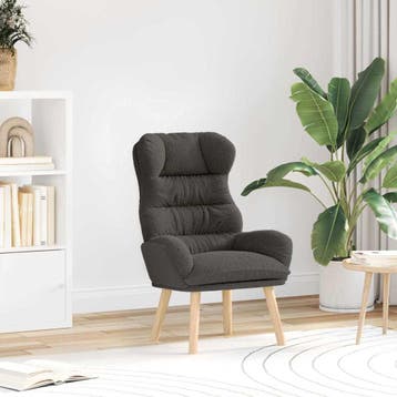 vidaXL Fauteuil Donkergrijs 69 x 74 x 93 cm Sherpa Stof, Verzenden, Nieuw