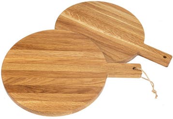 Ronde Houten Snijplank met Handvat / Pizzaplank / Servee...