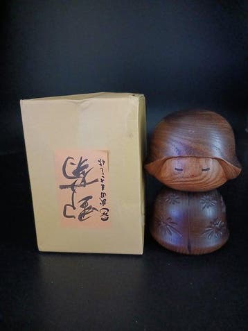 Beeldje - Exclusieve Creatieve Vintage Kokeshi-pop -