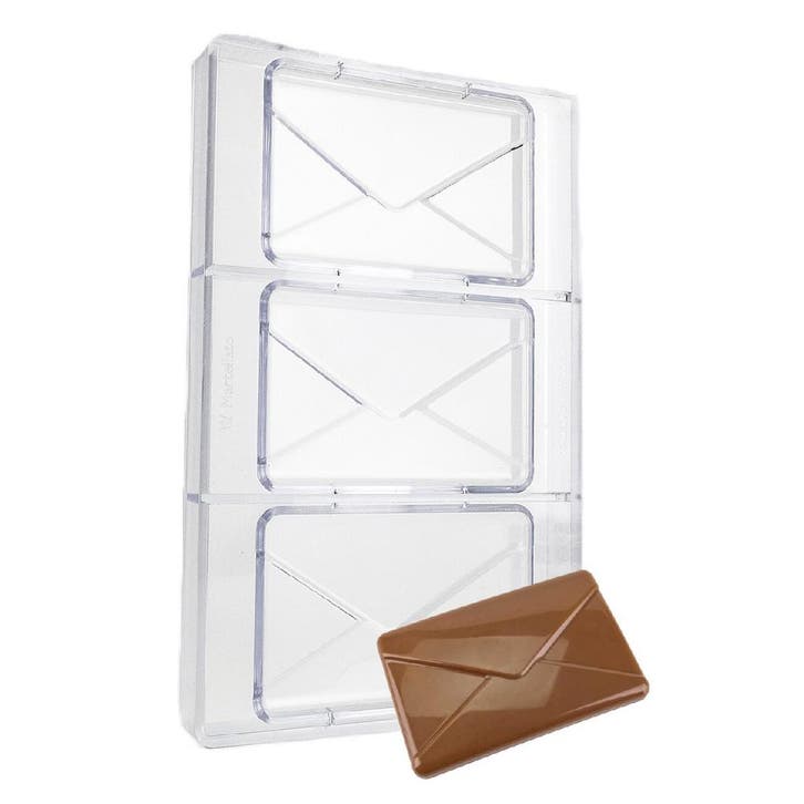 Martellato Chocolademal Envelop Tablet (3x) 27,5x17,5cm, Hobby en Vrije tijd, Taarten en Cupcakes maken, Nieuw, Verzenden