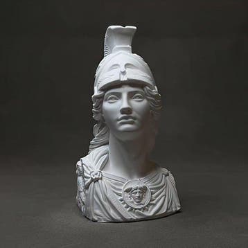 Beeldje - Bust of Athena - Gips, Antiek en Kunst