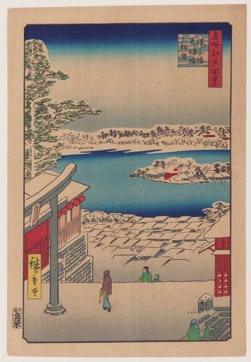 One Hundred Famous Views of Edo: View of Shibaura